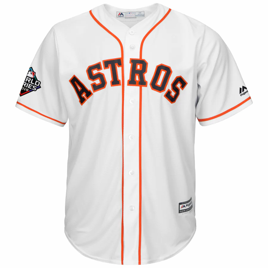 Alternative view of George Springer Houston Astros Majestic 2019 World Series Bound Official Cool Base Player Jersey – White