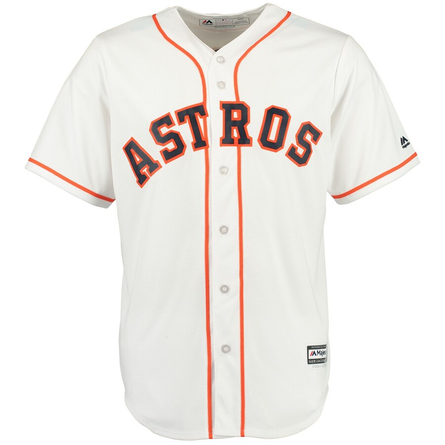 Alternative view of George Springer Houston Astros Majestic Official Cool Base Player Jersey – White