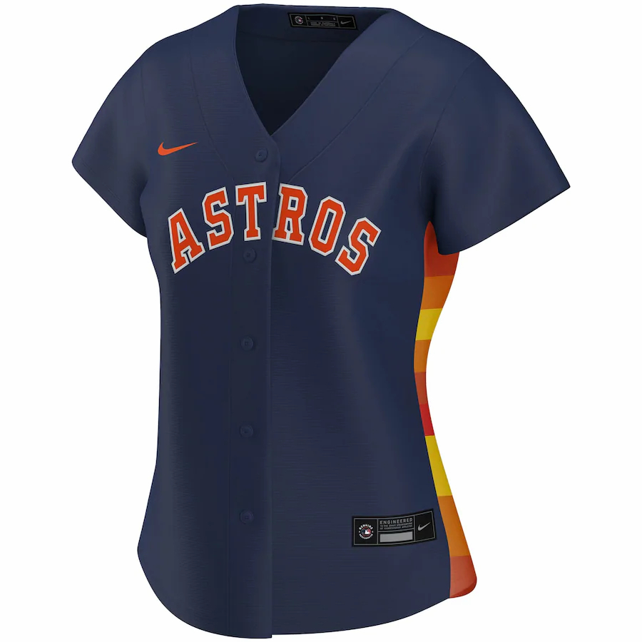 Alternative view of George Springer Houston Astros Women's Alternate 2020 Replica Player Baseball Jersey ÃƒÂ¢Ã¢â€šÂ¬Ã¢â‚¬Å“ Navy