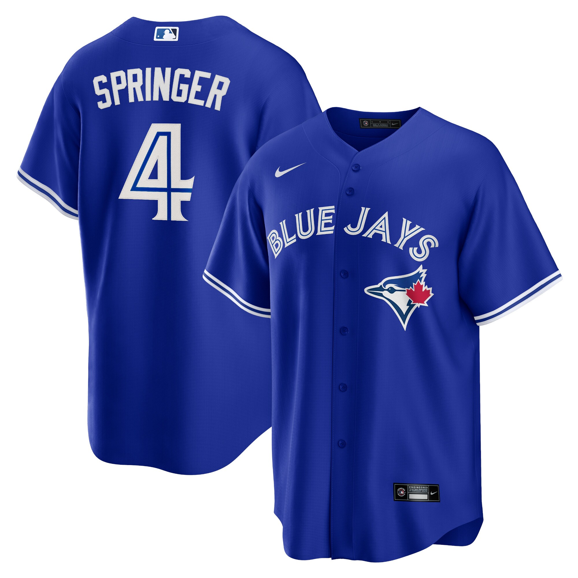 George Springer Toronto Blue Jays Alternate Replica Player Baseball Jersey – Royal