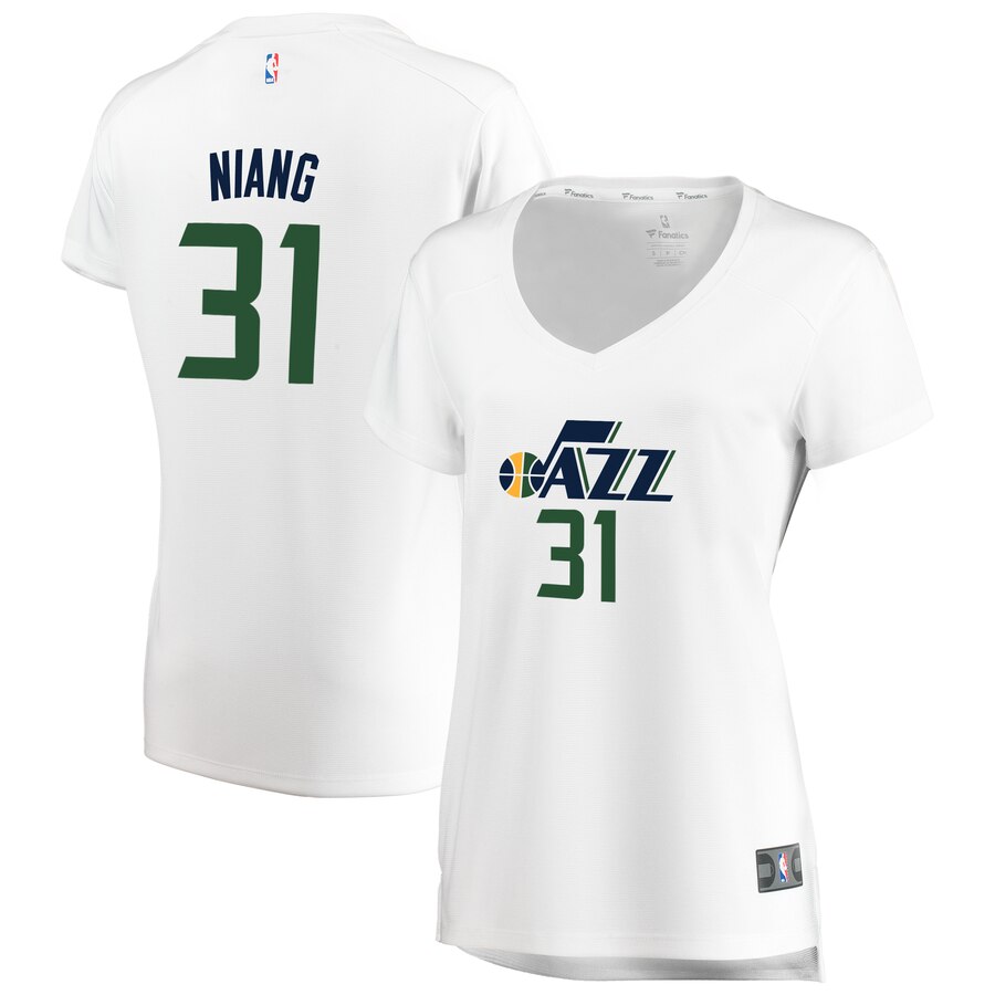 Georges Niang Utah Jazz Fanatics Branded Women's Fast Break Replica Basketball Jersey White - Association Edition