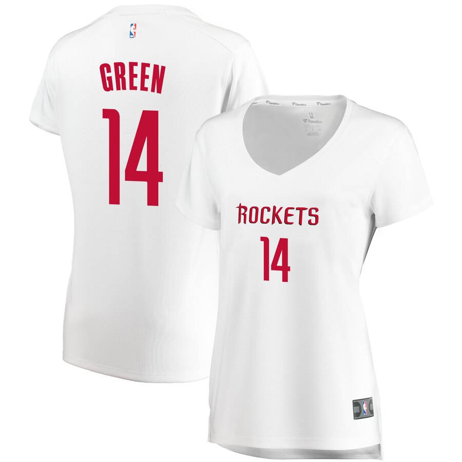 Gerald Green Houston Rockets Fanatics Branded Women's Fast Break Player Basketball Jersey White - Association Edition