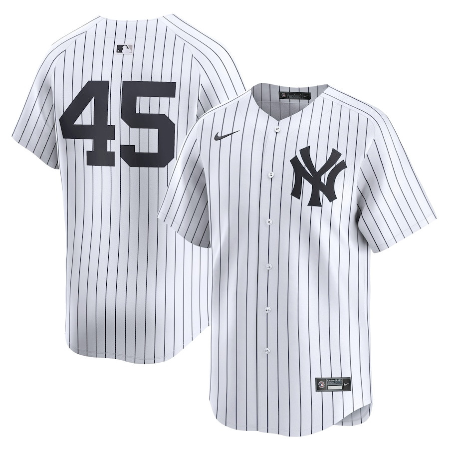 Gerrit Cole 45 New York Yankees Home Limited Player Men Baseball Jersey - White 