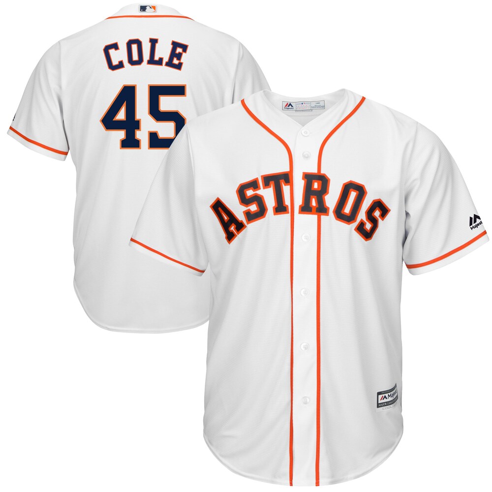 Gerrit Cole Houston Astros Majestic Home Cool Base Player Baseball Jersey - White
