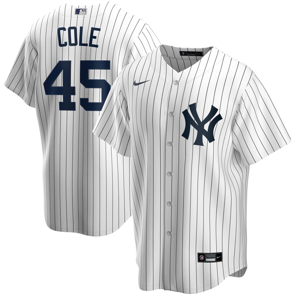 Gerrit Cole New York Yankees Home 2020 Player Name Baseball Jersey - White