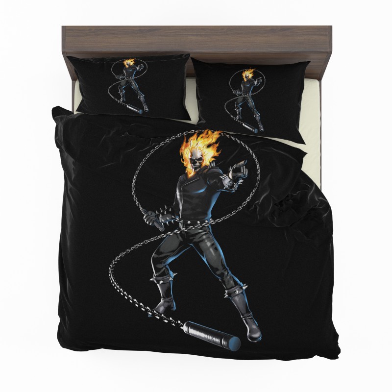 Alternative view of Ghost Rider Comics Bedding Set - Custom Bedding Set