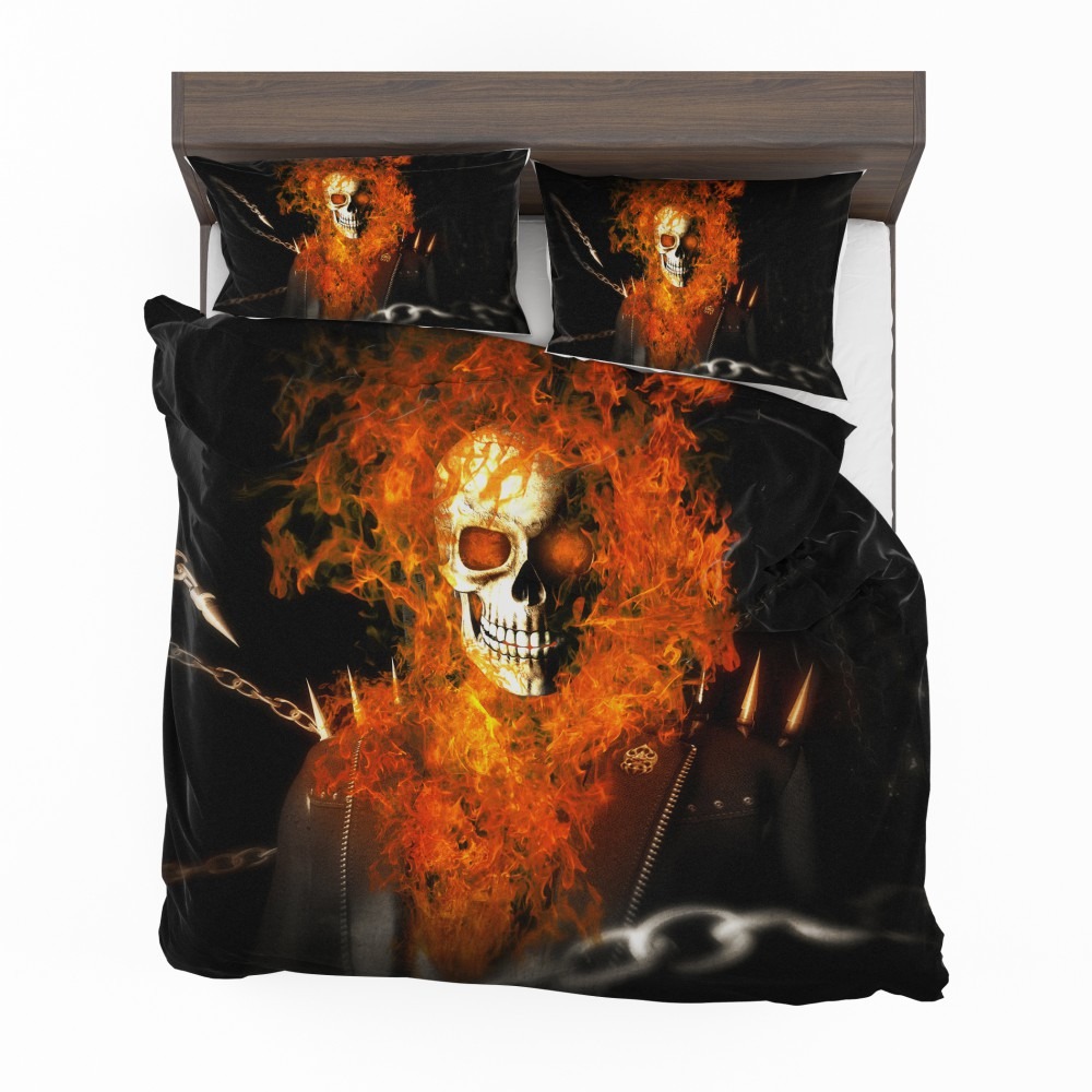Alternative view of Ghost Rider Movie Ghost Rider Bedding Set - Custom Bedding Set