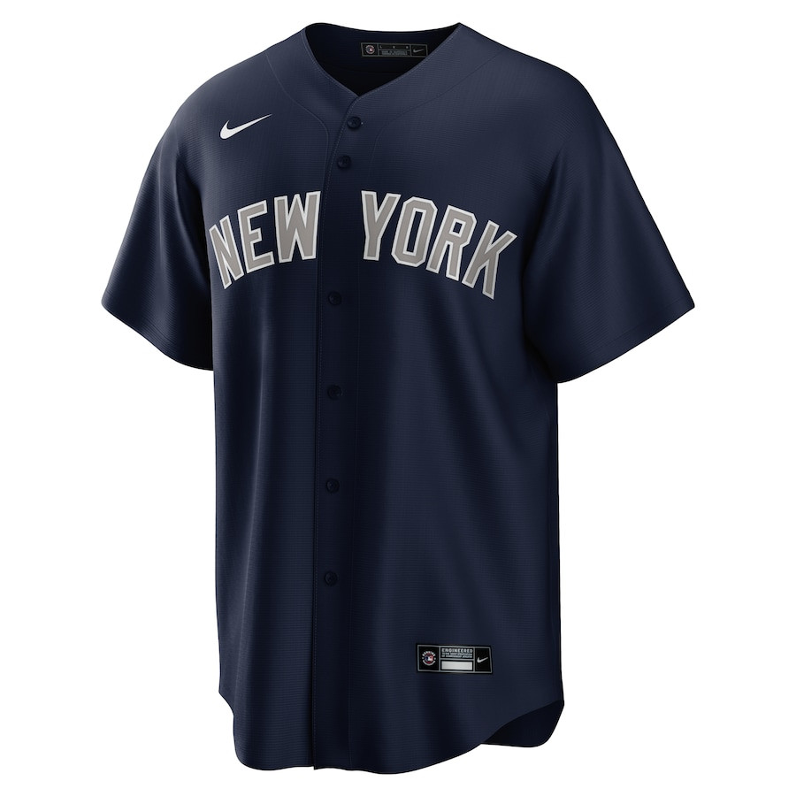 Alternative view of Giancarlo Stanton 27 New York Yankees Alternate Men Baseball Jersey - Navy 