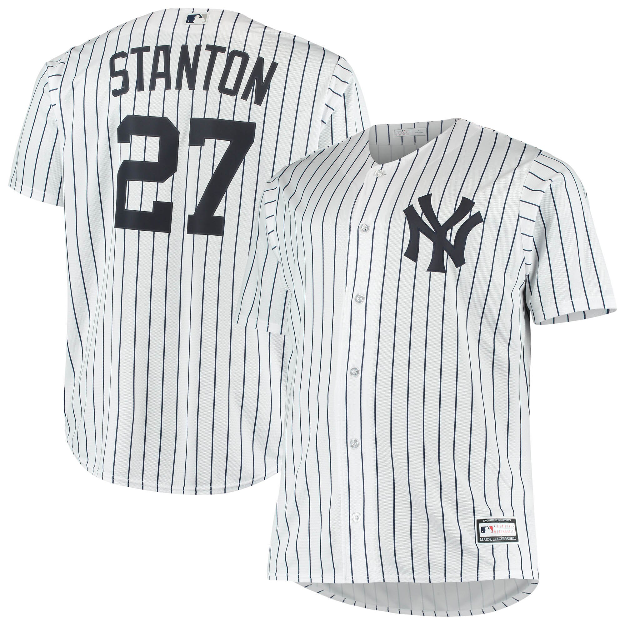 Giancarlo Stanton New York Yankees Big & Tall Replica Player Baseball Jersey - White