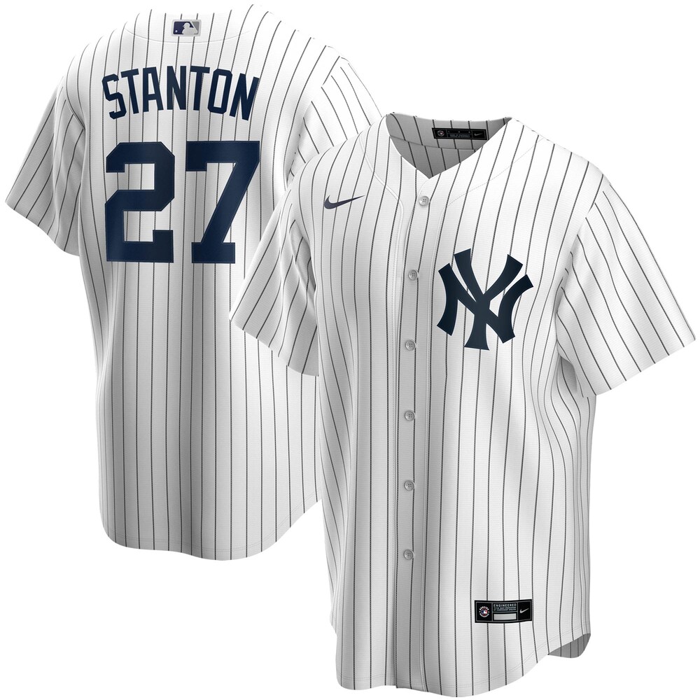 Giancarlo Stanton New York Yankees Home 2020 Player Name Baseball Jersey - White