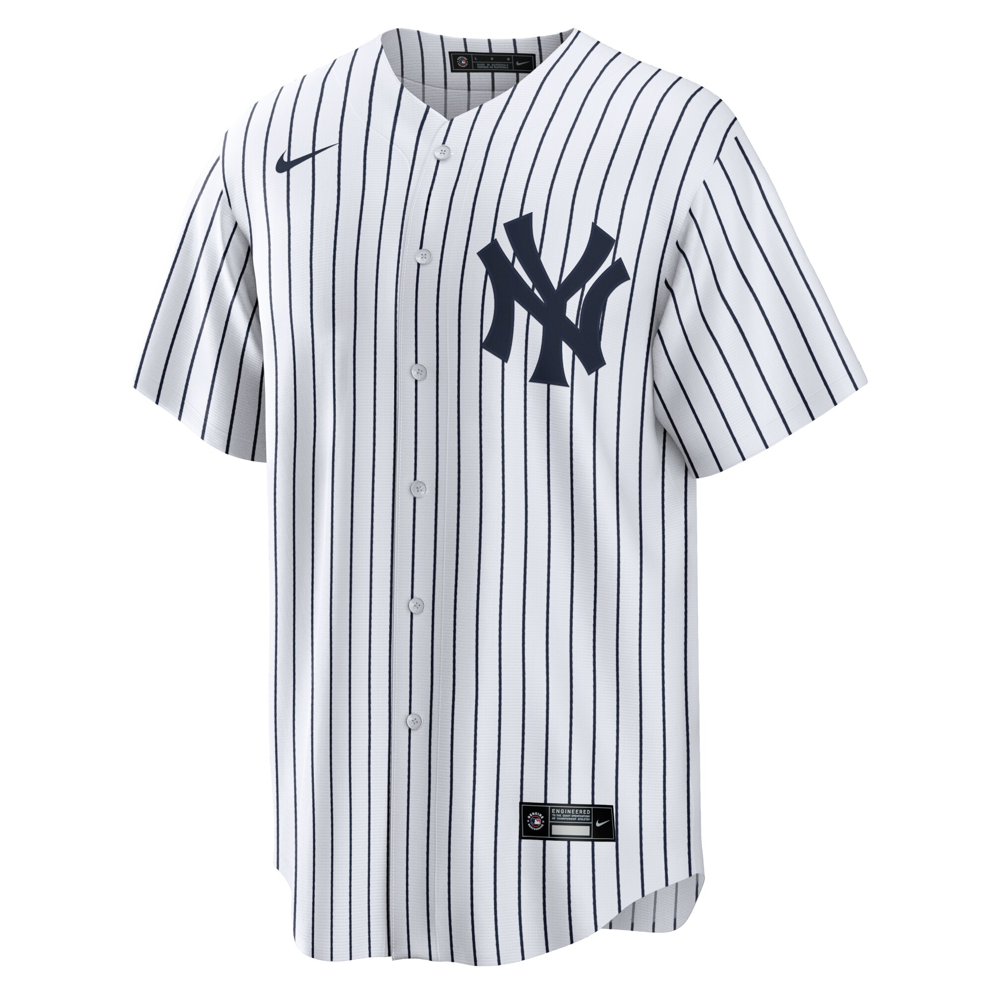 Alternative view of Giancarlo Stanton New York Yankees Home Replica Player Name Baseball Jersey – White