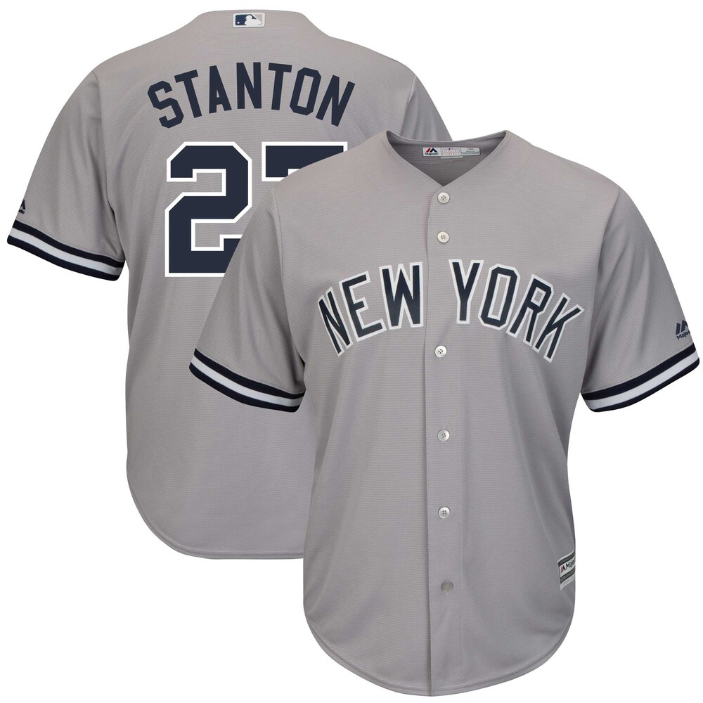 Giancarlo Stanton New York Yankees Majestic Big & Tall Alternate Cool Base Player Baseball Jersey - Gray