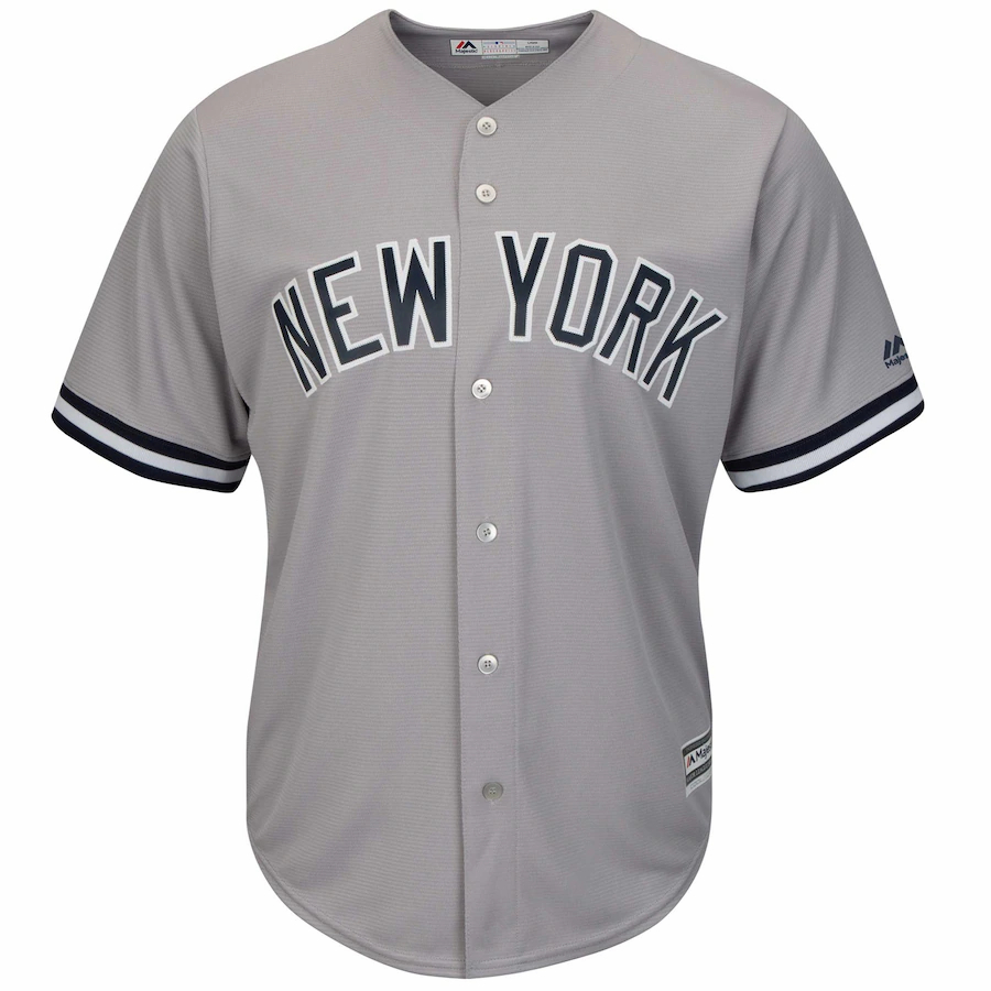 Alternative view of Giancarlo Stanton New York Yankees Majestic Big And Tall Alternate Cool Base Replica Player Baseball Jersey - Gray