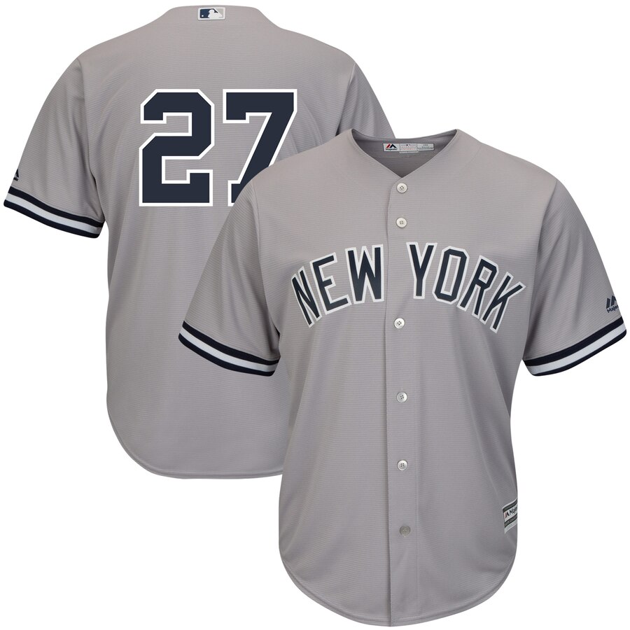 Giancarlo Stanton New York Yankees Majestic Cool Base Player Replica Baseball Jersey - Gray
