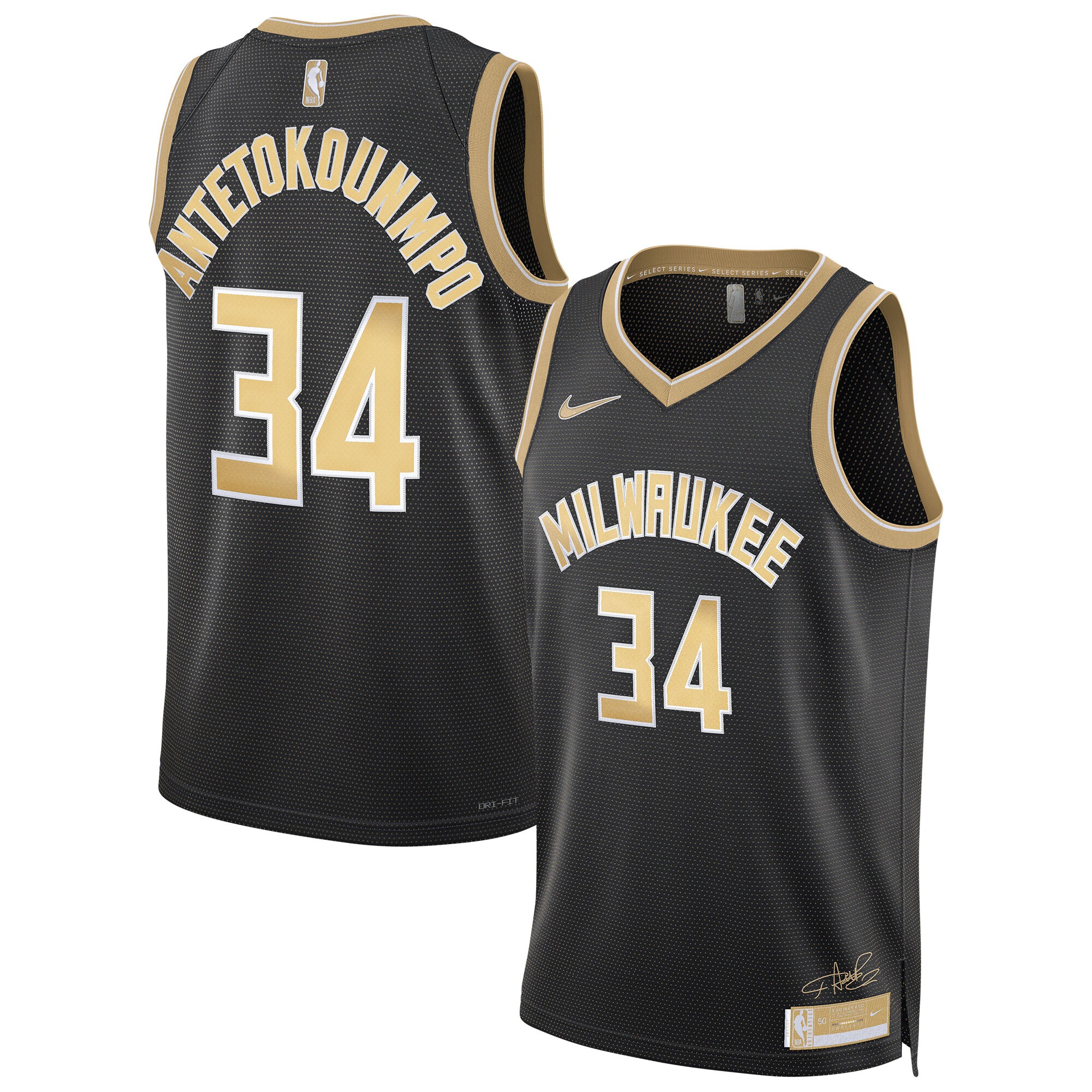Giannis Antetokounmpo Milwaukee Bucks Unisex Select Series Swingman Basketball JerseyÃƒâ€šÃ‚Â ÃƒÂ¢Ã¢â€šÂ¬Ã¢â‚¬Å“ Black
