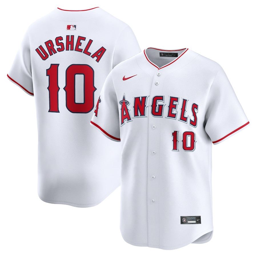 Gio Urshela 10 Los Angeles Angels Home Limited Player Men Baseball Jersey - White 