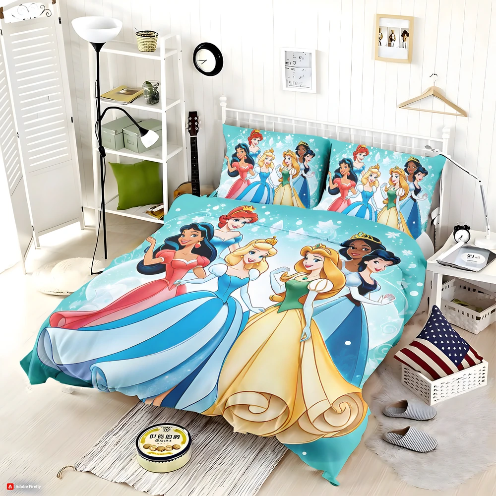 Alternative view of Girls Disney Princess Bedding Set - Custom Bedding Set