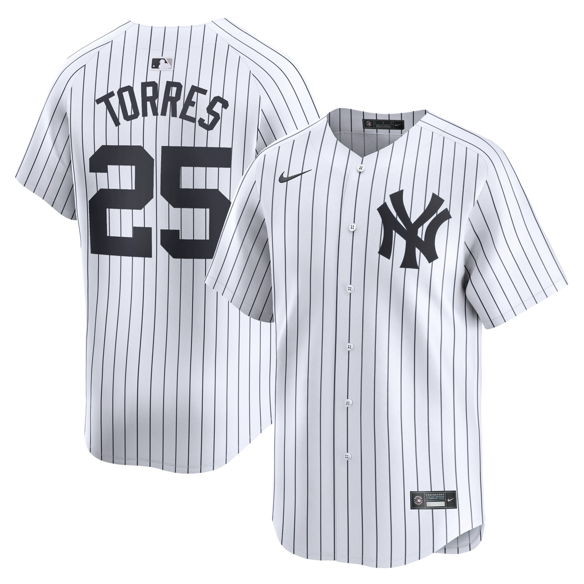 Gleyber Torres New York Yankees Home Limited Player Baseball Jersey - White