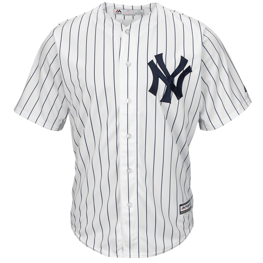 Alternative view of Gleyber Torres New York Yankees Majestic Home Big And Tall Cool Base Player Baseball Jersey - White Navy