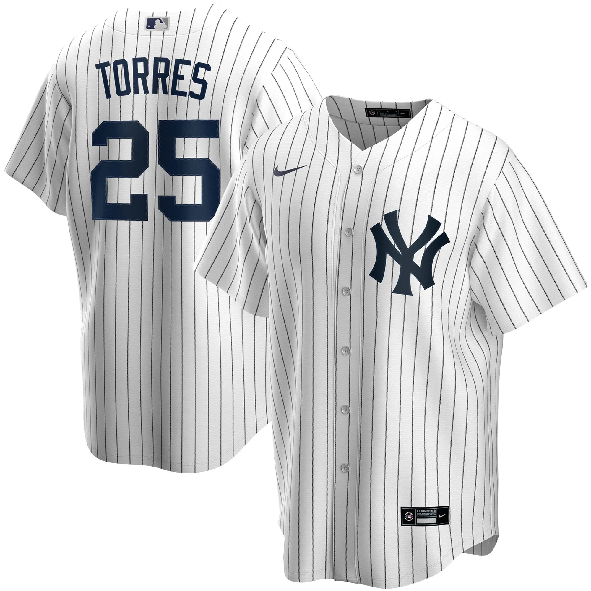 Gleyber Torres New York Yankees Youth Alternate Replica Player Baseball Jersey - White