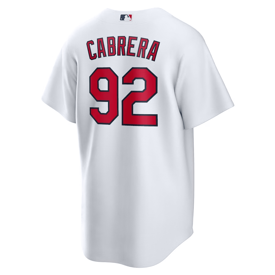 Alternative view of Génesis Cabrera 92 St. Louis Cardinals Home Men Baseball Jersey - White 