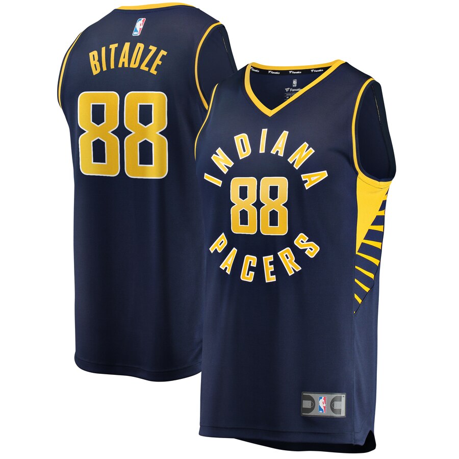 Goga Bitadze Indiana Pacers Fanatics Branded Fast Break Player Replica Basketball Jersey - Icon Edition - Navy