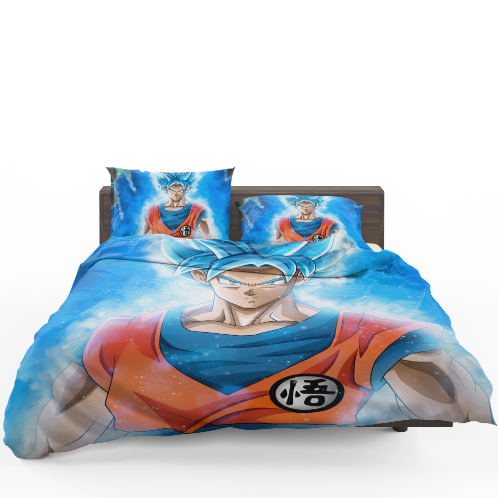 Goku Japanese Hero Anime Bedding Set - Custom Bedding Set