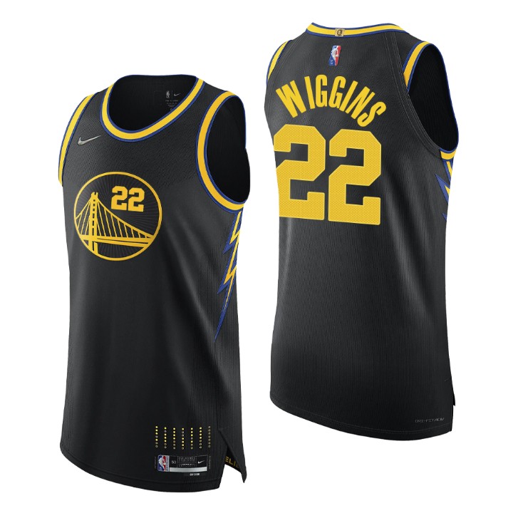 Golden State Warriors 2021-22 Nba 75th Andrew Wiggins Authentic Basketball Jersey City