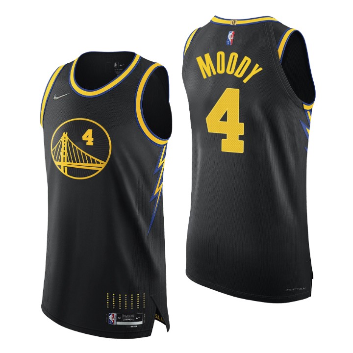 Golden State Warriors 2021-22 Nba 75th Moses Moody Authentic Basketball Jersey City