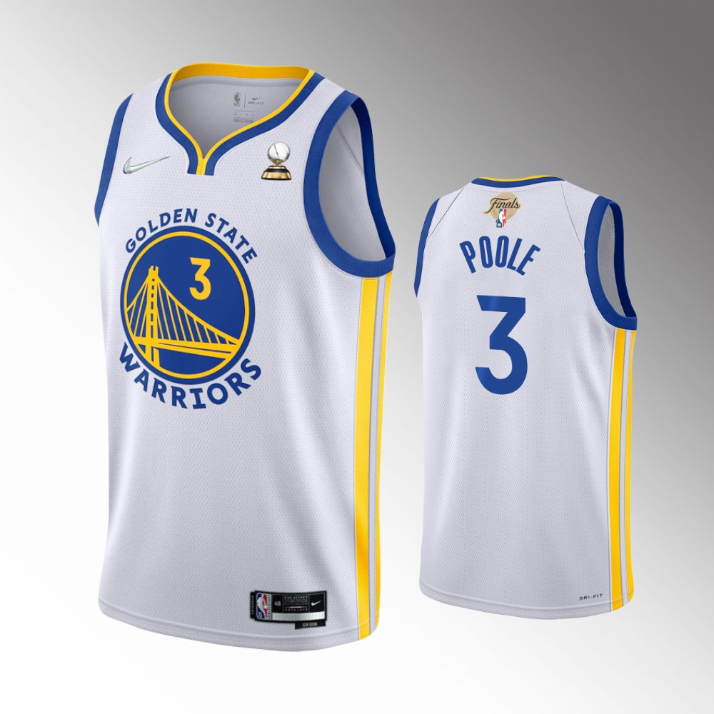 Golden State Warriors 2022 Western Conference Champions Jordan Poole White Association Edition Swingman Basketball Jersey