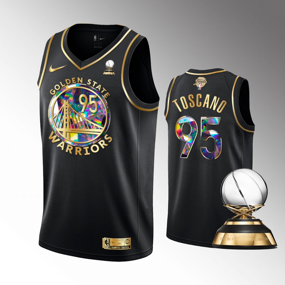 Golden State Warriors 2022 Western Conference Champions Juan Toscano-anderson Black Diamond Edition Basketball Jersey
