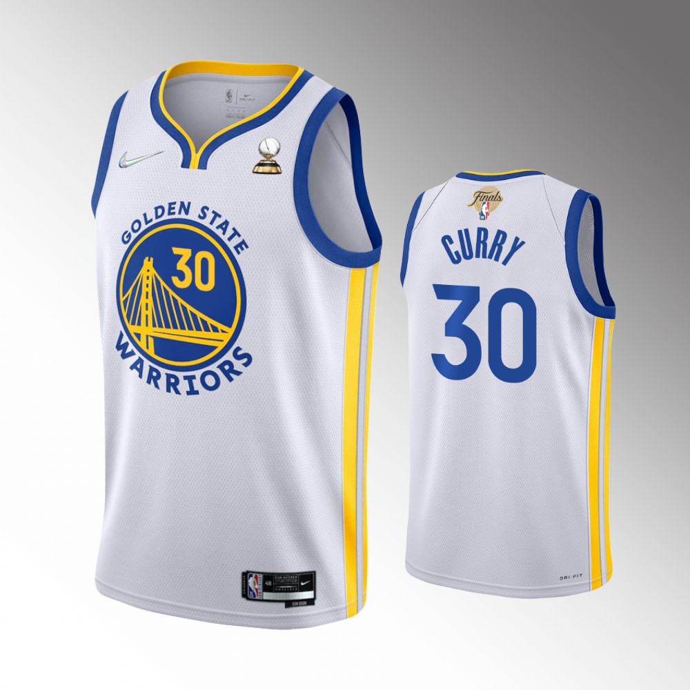 Golden State Warriors 2022 Western Conference Champions Stephen Curry White Association Edition Swingman Basketball Jersey