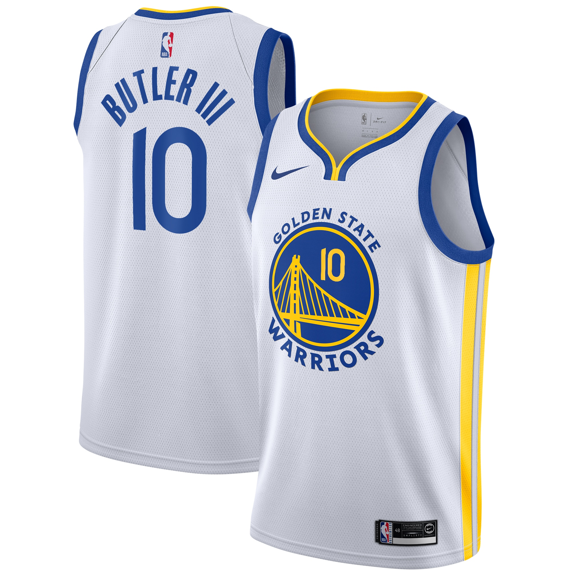 Golden State Warriors Association Edition Swingman Basketball Jersey - White - Jimmy Butler III - Youth - JS247 