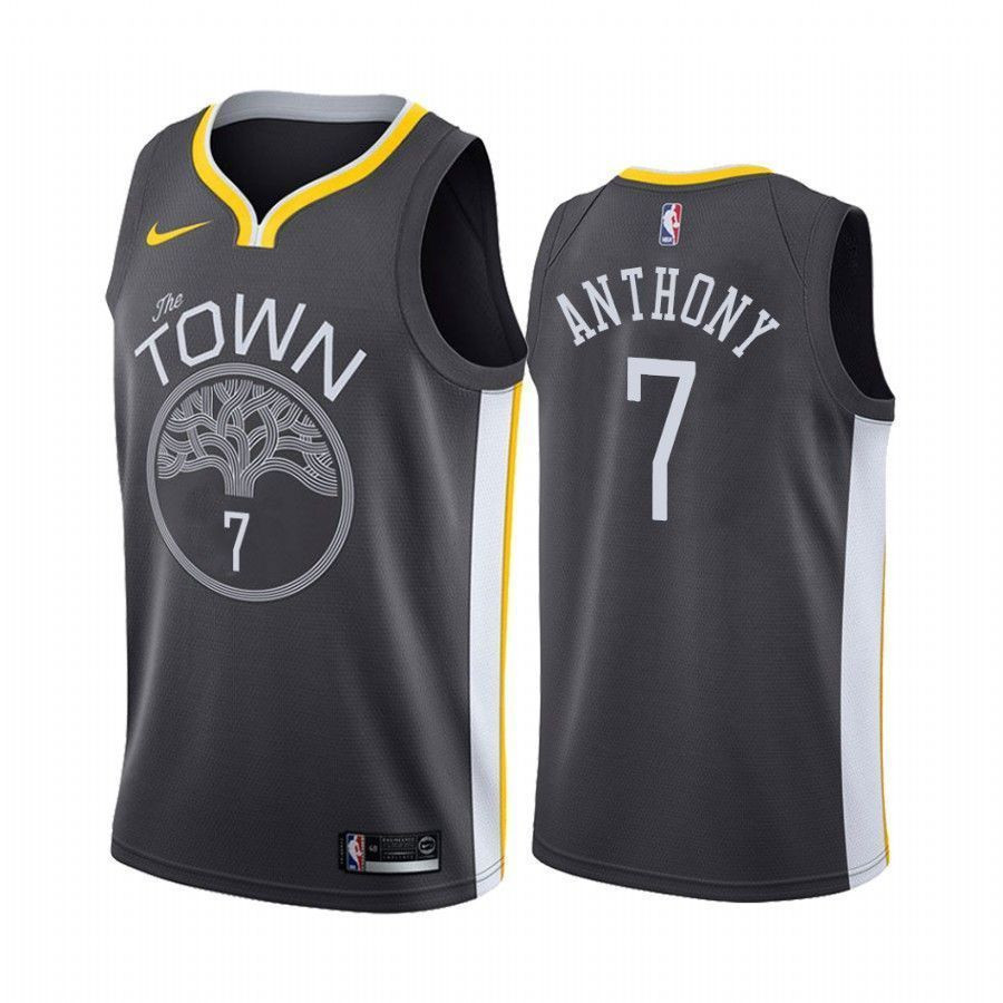 Golden State Warriors Carmelo Anthony 7 City Men's Basketball Jersey - JS780 