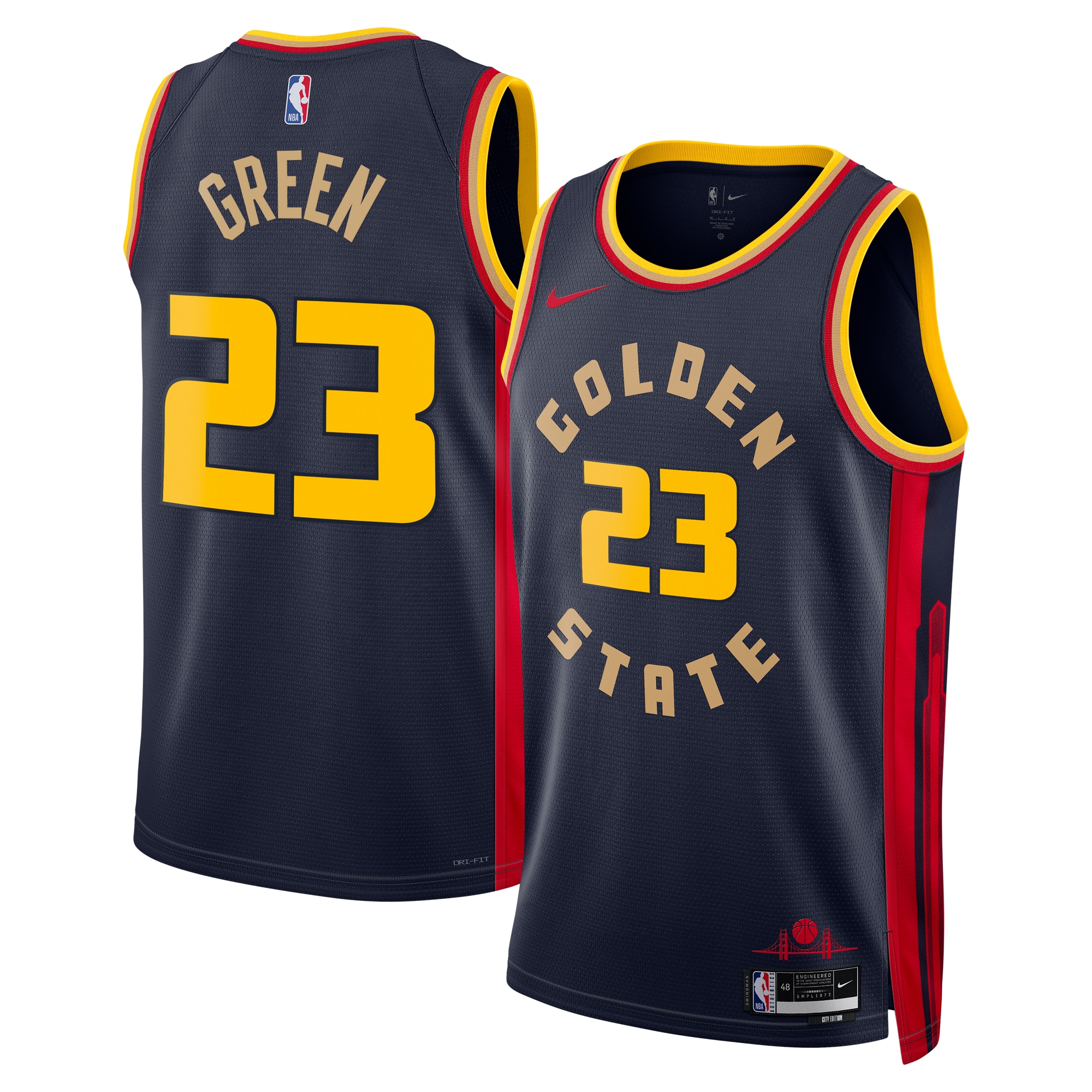 Golden State Warriors City Edition Swingman Basketball Jersey 2024 - Navy - Draymond Green - Unisex - JS161 