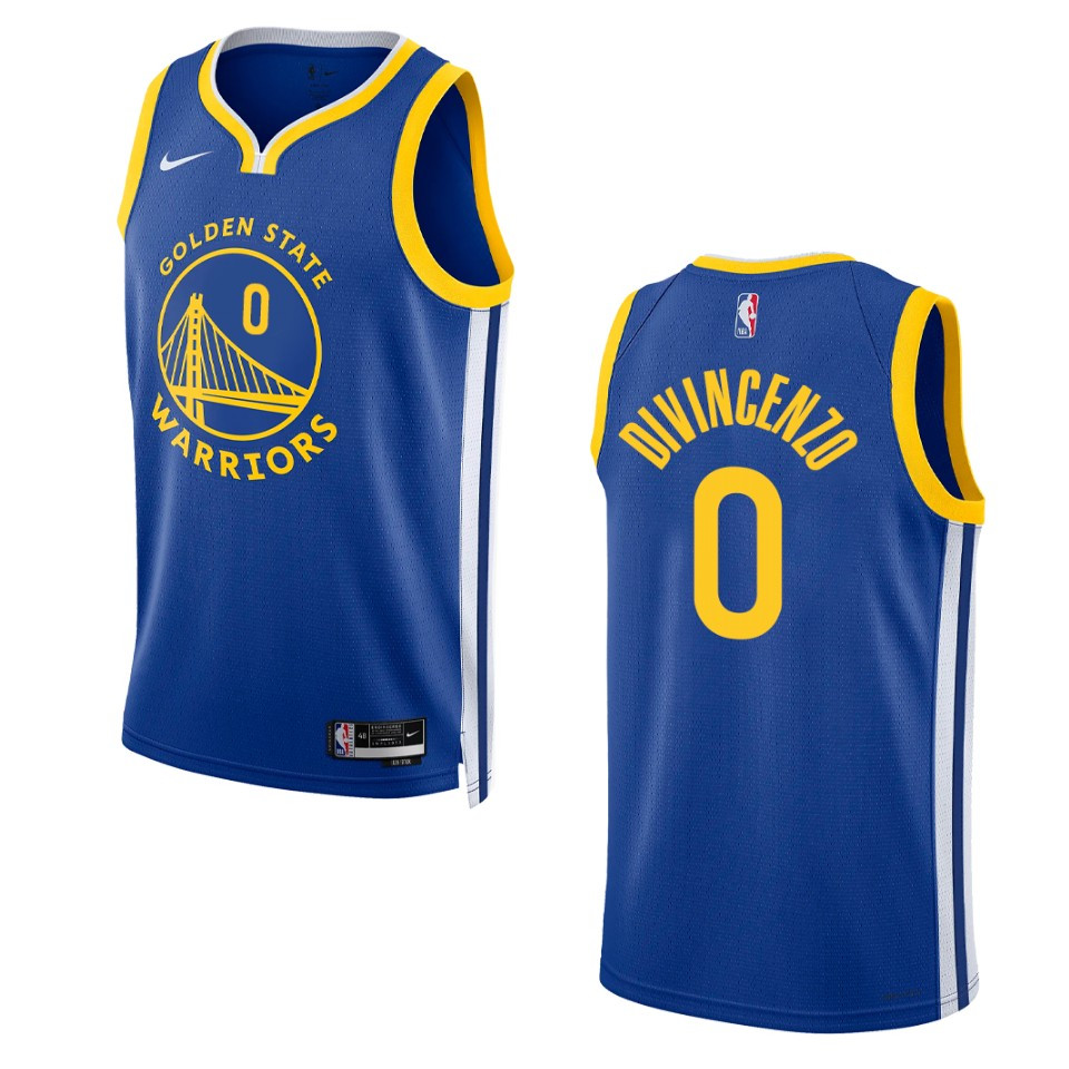 Golden State Warriors Donte Divincenzo 2022-23 Icon Edition Royal Swingman Basketball Jersey