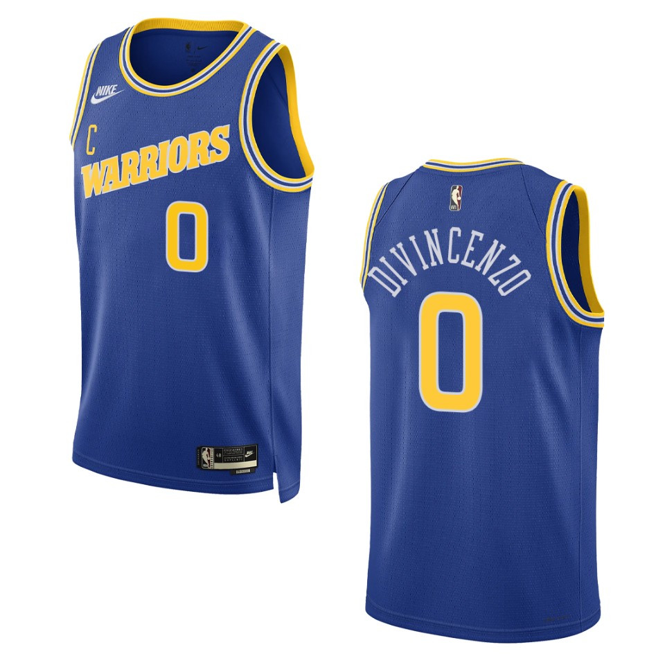 Golden State Warriors Donte Divincenzo Royal Swingman 2022-23 Classic Edition Basketball Jersey
