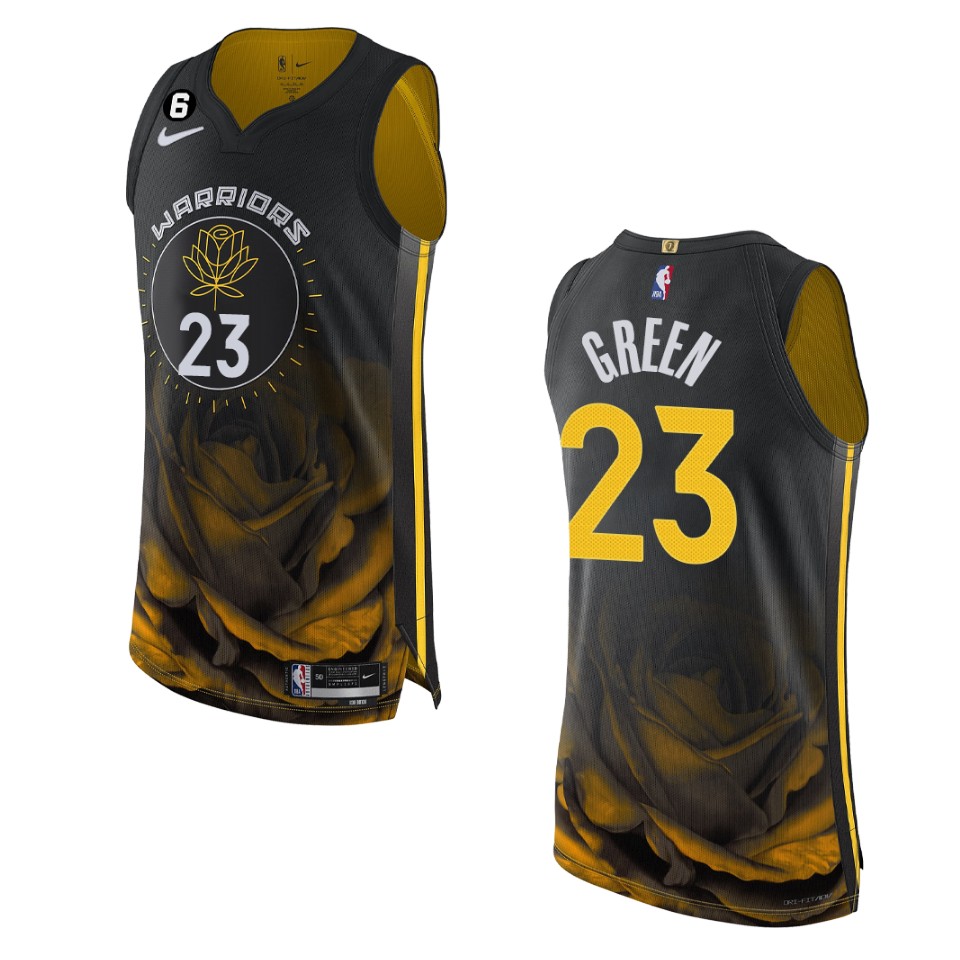 Golden State Warriors Draymond Green 2022-23 City Edition Black Basketball Jersey
