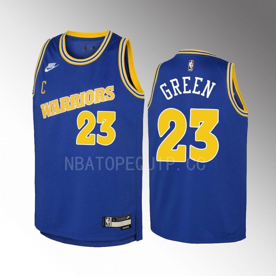 Golden State Warriors Draymond Green 23 Classic Edition Blue Youth Basketball Jersey Swingman - JS348 