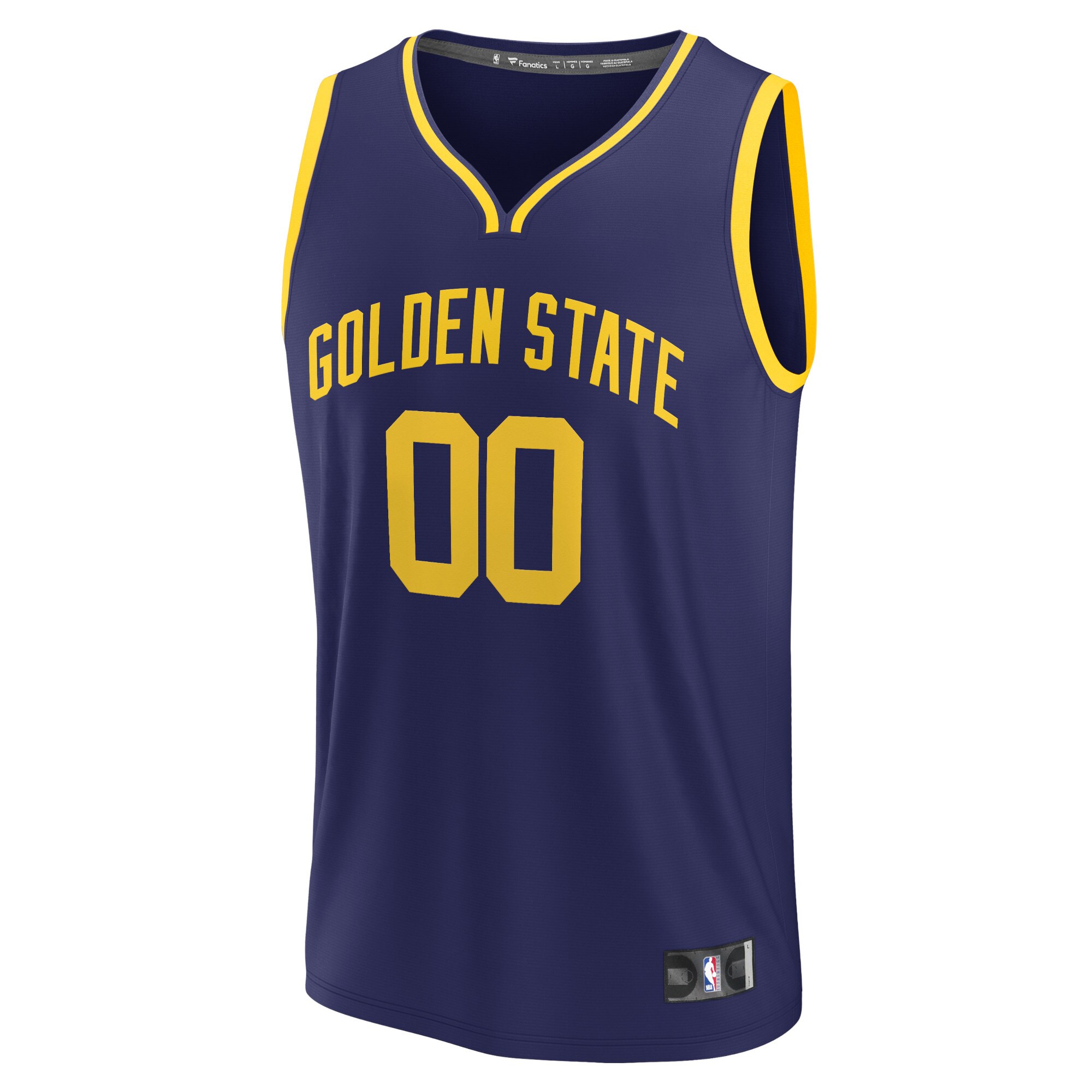 Alternative view of Golden State Warriors Fanatics Fast Break Replica Custom Basketball Jersey - Statement Edition - Navy