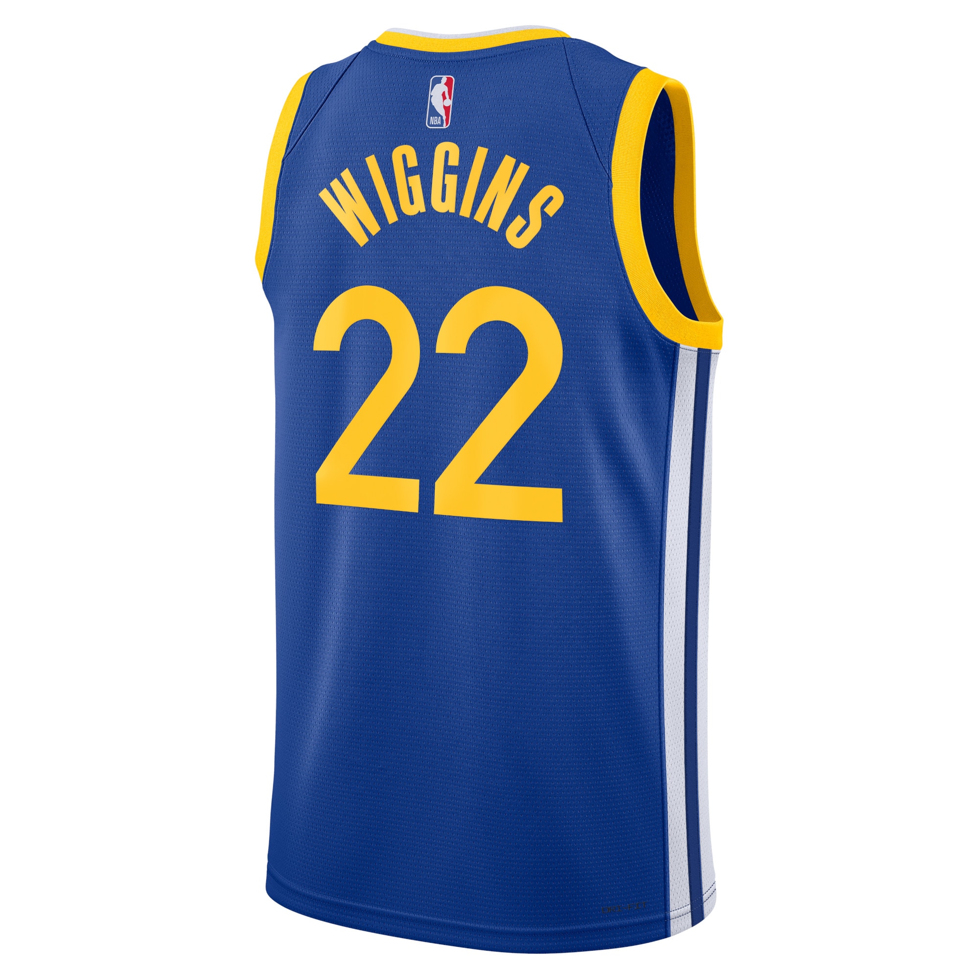 Alternative view of Golden State Warriors Icon Edition Swingman Basketball Jersey - Royal - Andrew Wiggins - Unisex - JS858 