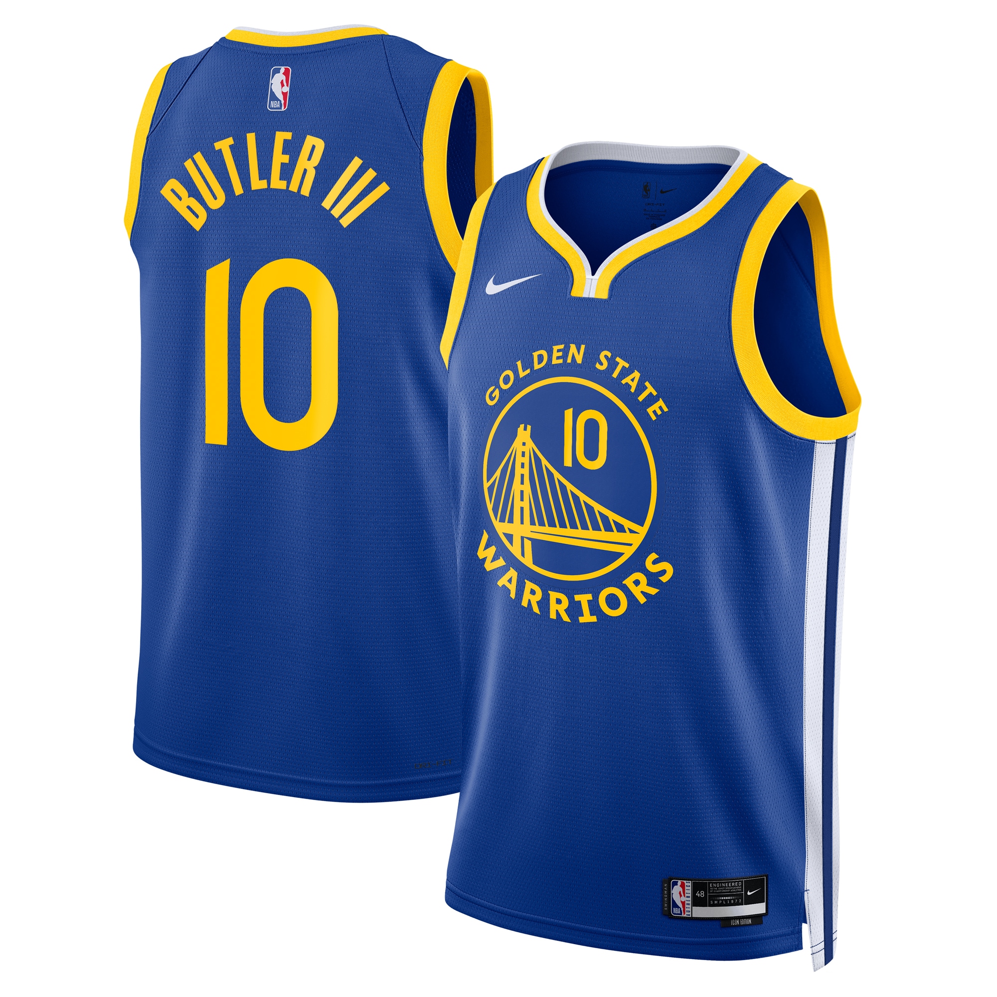 Golden State Warriors Icon Edition Swingman Basketball Jersey - Royal - Jimmy Butler III - Unisex - JS941 