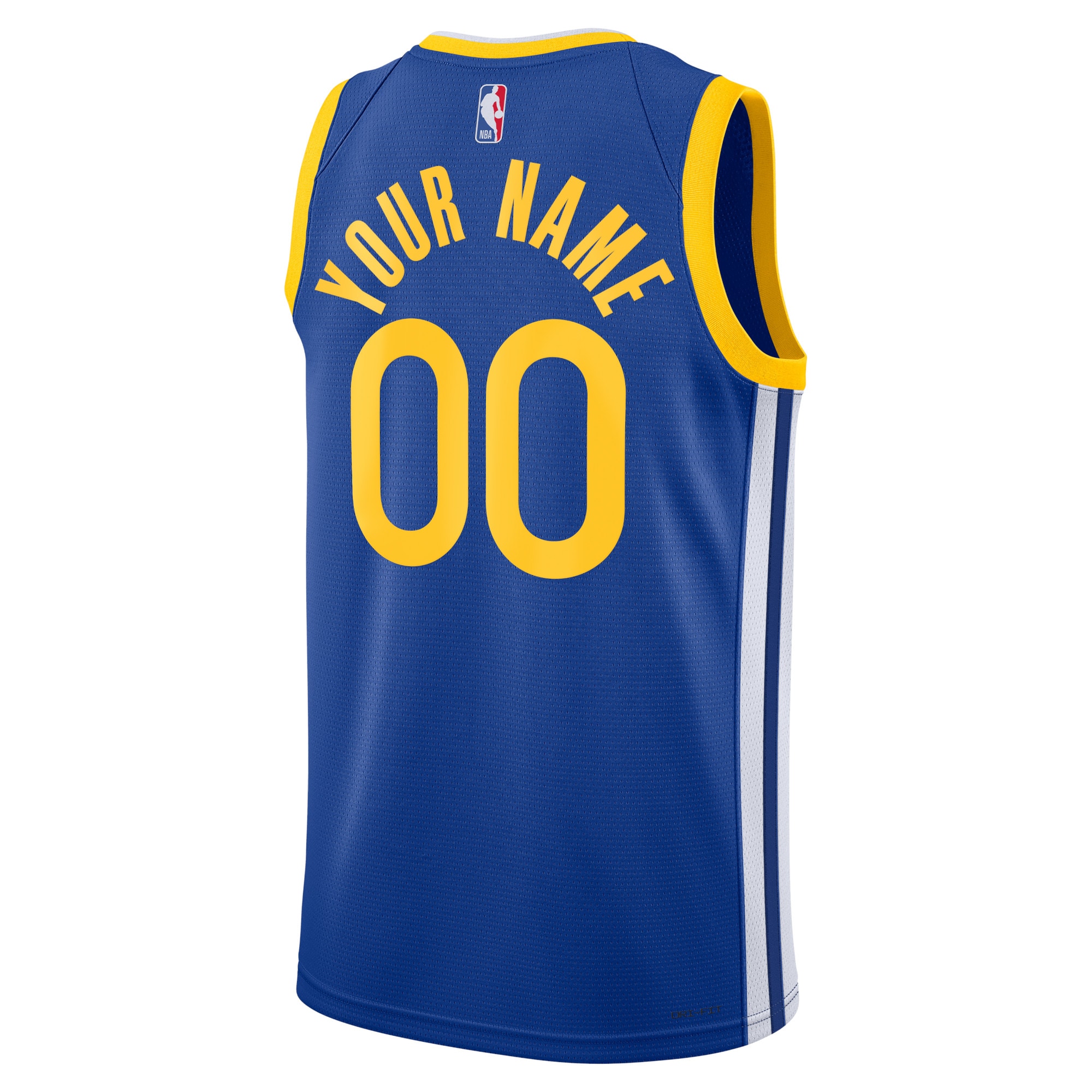Alternative view of Golden State Warriors Icon Swingman Basketball Jersey - Custom - Unisex - JS837 