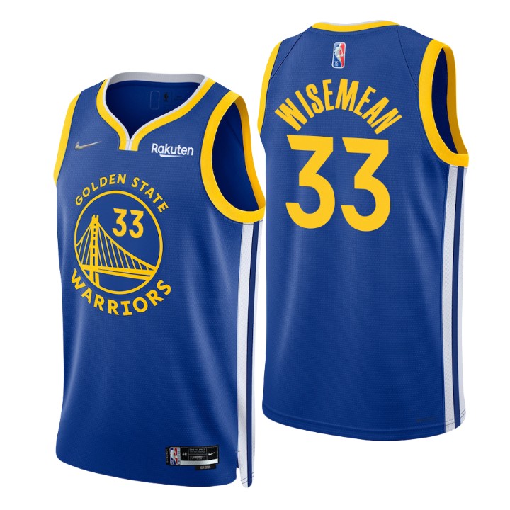 Golden State Warriors James Wiseman 75th Anniversary Diamond Basketball Jersey Icon
