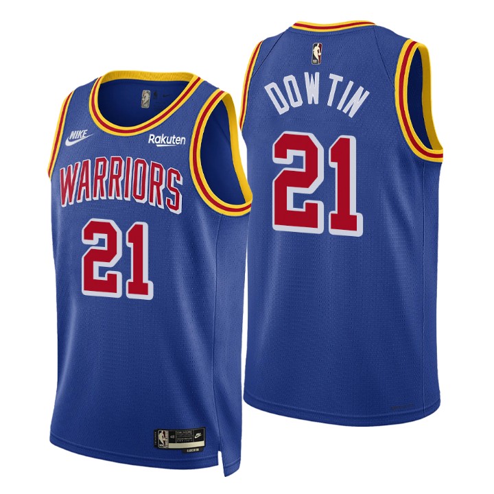 Golden State Warriors Jeff Dowtin 2021-22 75th Anniversary Classic Edition Year Zero Basketball Jersey