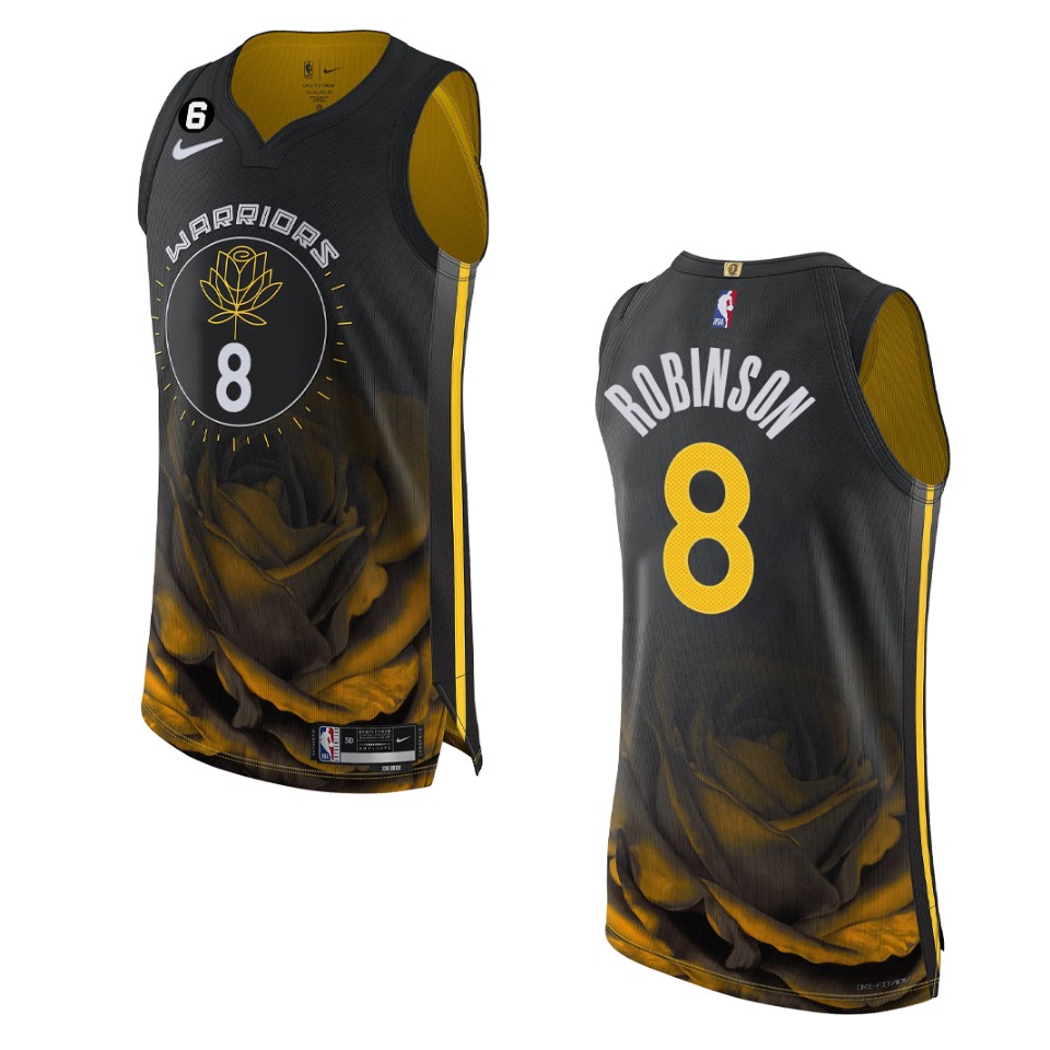 Golden State Warriors Jerome Robinson 2022-23 City Edition Black Basketball Jersey