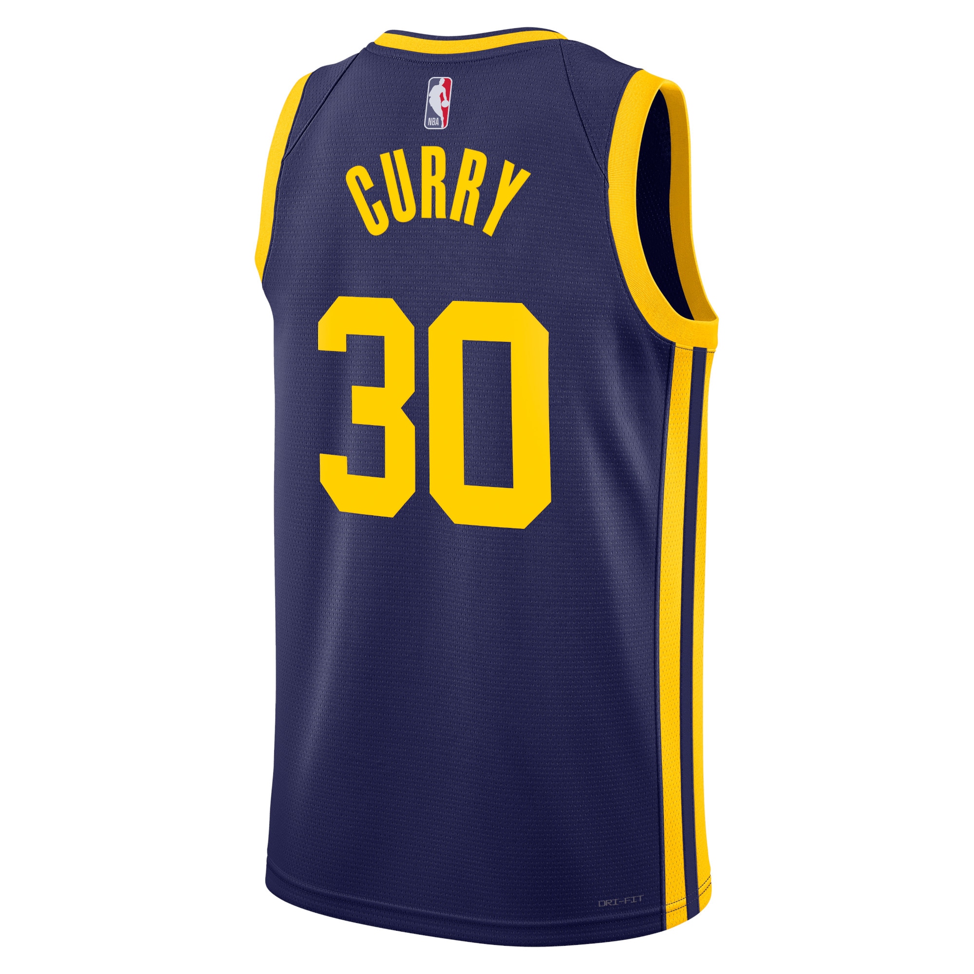 Alternative view of Golden State Warriors Jordan Statement Edition Swingman Basketball Jersey - Blue - Stephen Curry - Unisex - JS522 
