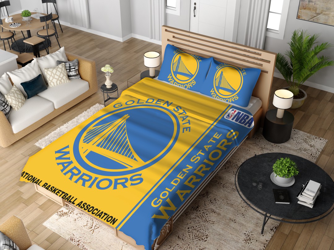 Alternative view of Golden State Warriors NBA Basketball Bedding Set - Custom Bedding Set