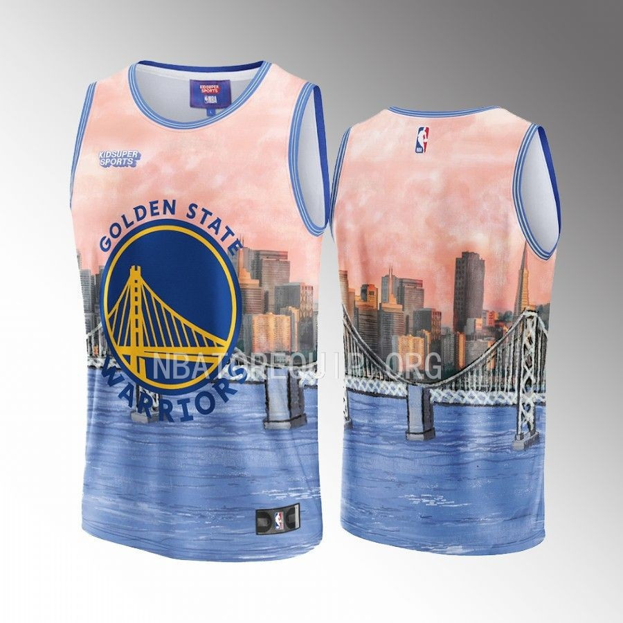 Golden State Warriors NBA & KidSuper Studios Unisex Hometown Basketball Jersey - JS608 