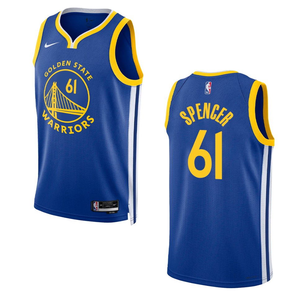 Golden State Warriors Pat Spencer 2022-23 Icon Edition Royal Swingman Basketball Jersey